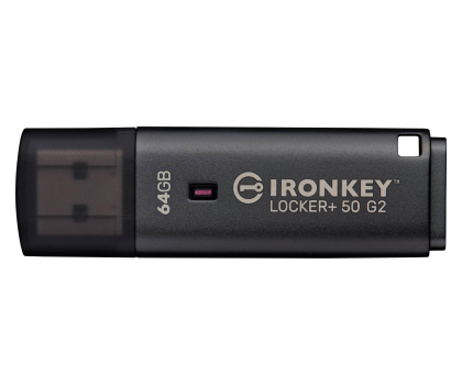 PenDrive Kingston 64GB IronKey Locker+ 50G2